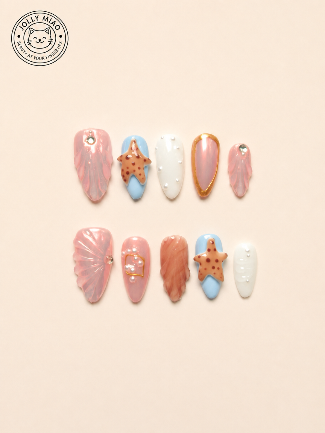 Ocean Pearl Reverie | Press-On Nails