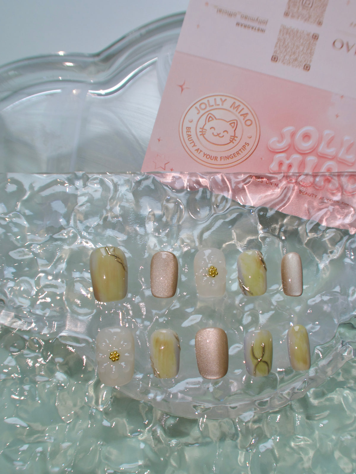 Japanese Blossom | Short Square Press-On Nails
