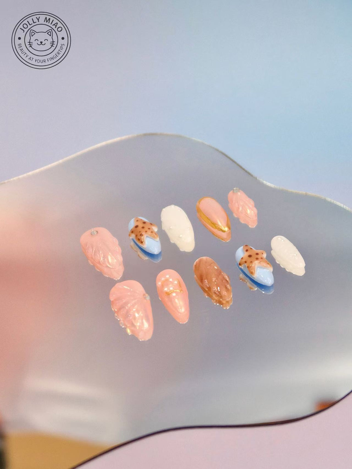 Ocean Pearl Reverie | Press-On Nails