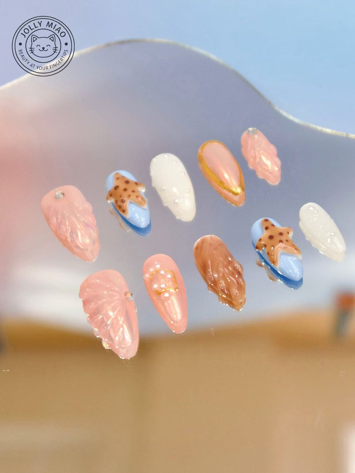 Ocean Pearl Reverie | Press-On Nails